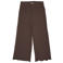 Copenhagen Colors casual broek met golvende afwerking - donkerbruin
