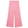 Copenhagen Colors wide leg casual broek met golvende afwerking - roze