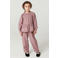 Copenhagen Colors geruite blousetop met ruches - donkerroze