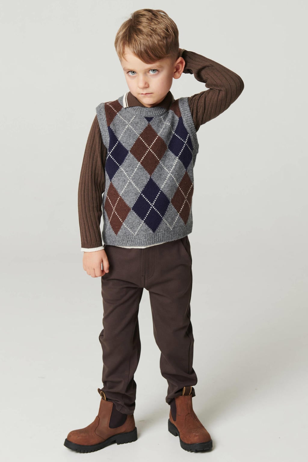 Copenhagen Colors junior chino - donkerbruin