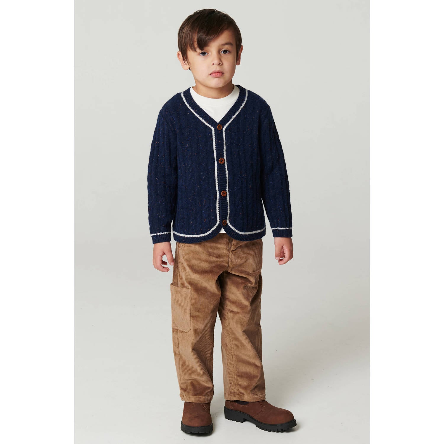Copenhagen Colors corduroy cargobroek bruin