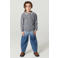 Copenhagen Colors barrel dip-dye jeans met patches - blauw