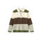 Copenhagen Colors gestreepte polo - bruin/groen/ecru