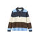 Copenhagen Colors gestreepte polo - bruin/blauw/ecru