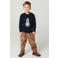 Copenhagen Colors gebreide trui met print - donkerblauw