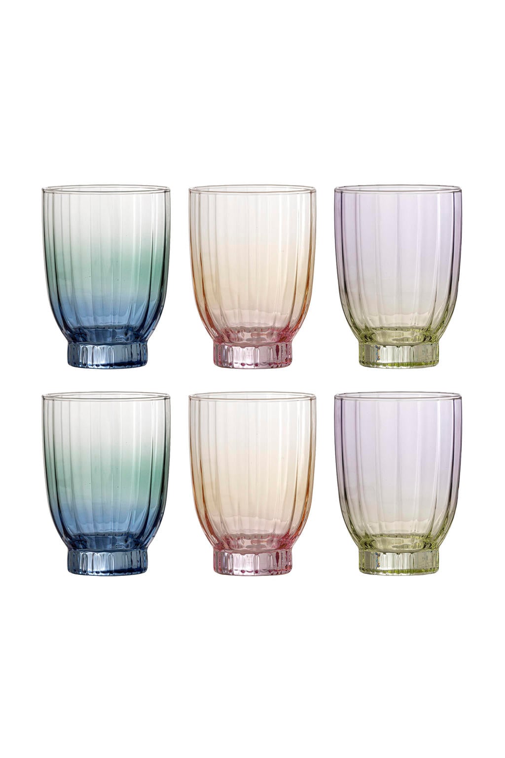 Bloomingville drinkglazen Nicoline (set van 6)