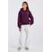 America Today hoodie met backprint - aubergine