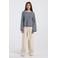 America Today gestreepte longsleeve - donkerblauw/wit