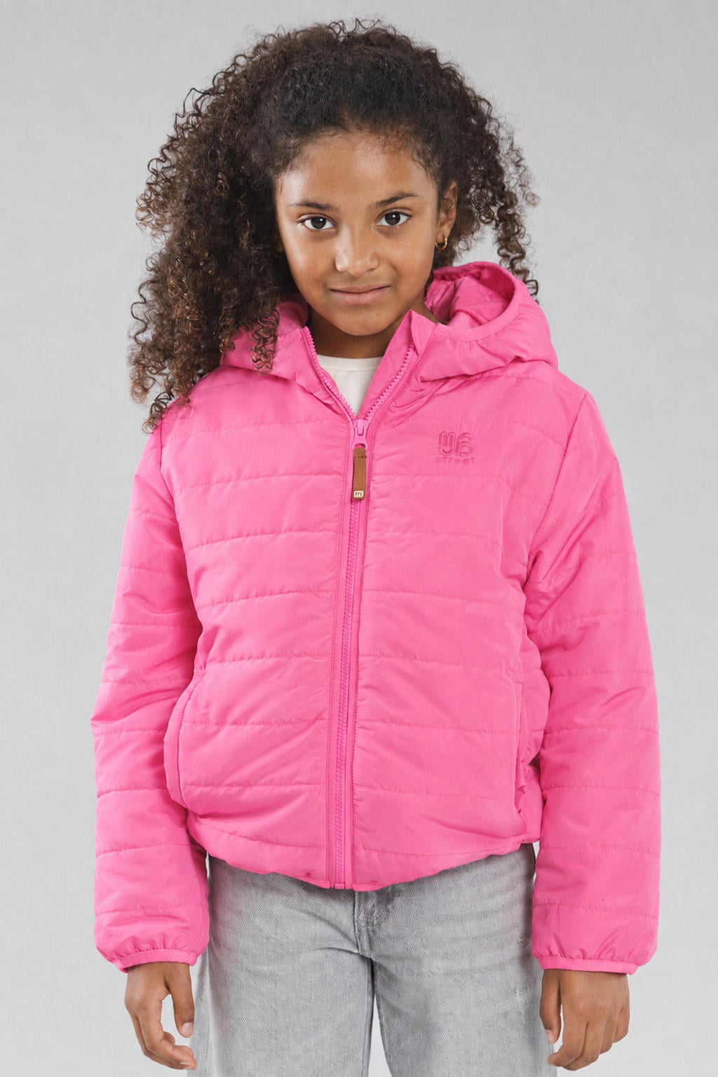 Moodstreet gewatteerde jas - roze