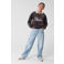 Shoeby fluwelen longsleeve met glitters - donkerbruin