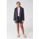 Shoeby geruite casual short - grijs