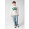 Shoeby sweater met tekst - grijs/groen