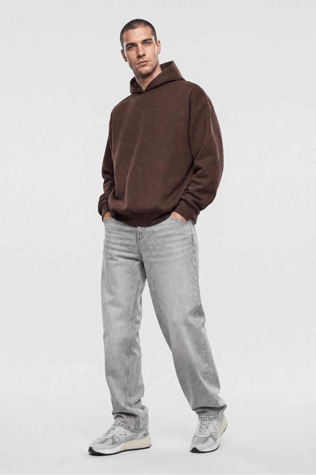 Shoeby oversized hoodie - donkerbruin