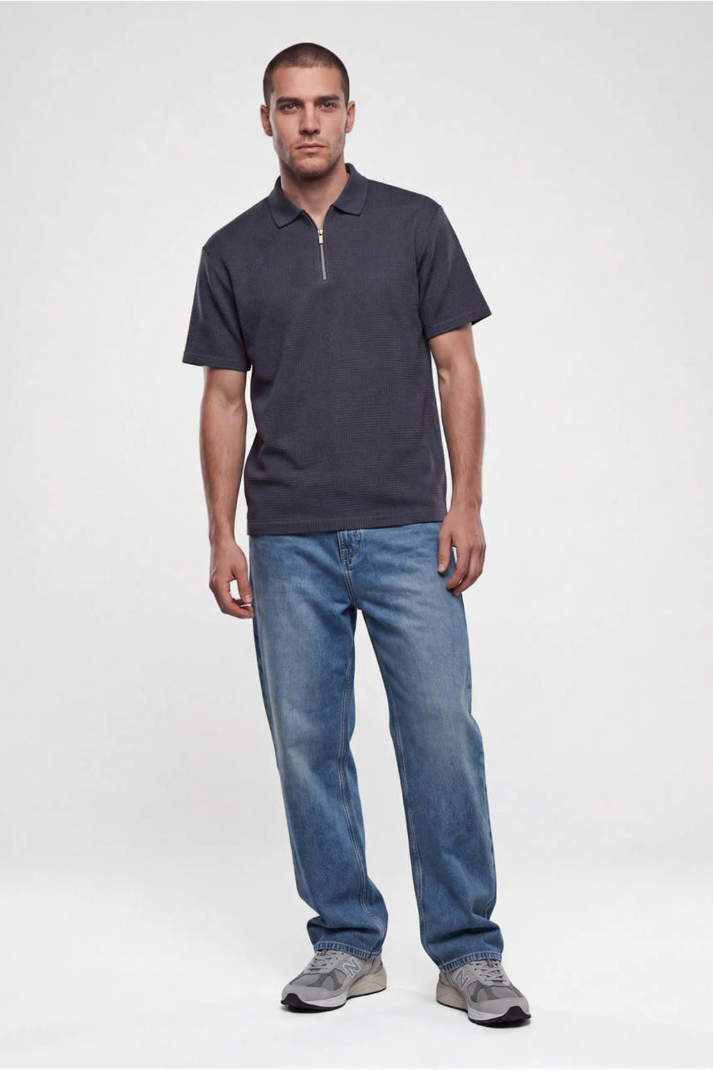 Shoeby relaxed fit T-shirt - donkergrijs