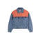 Alix the Label spijkerjas met logo - medium blauw denim