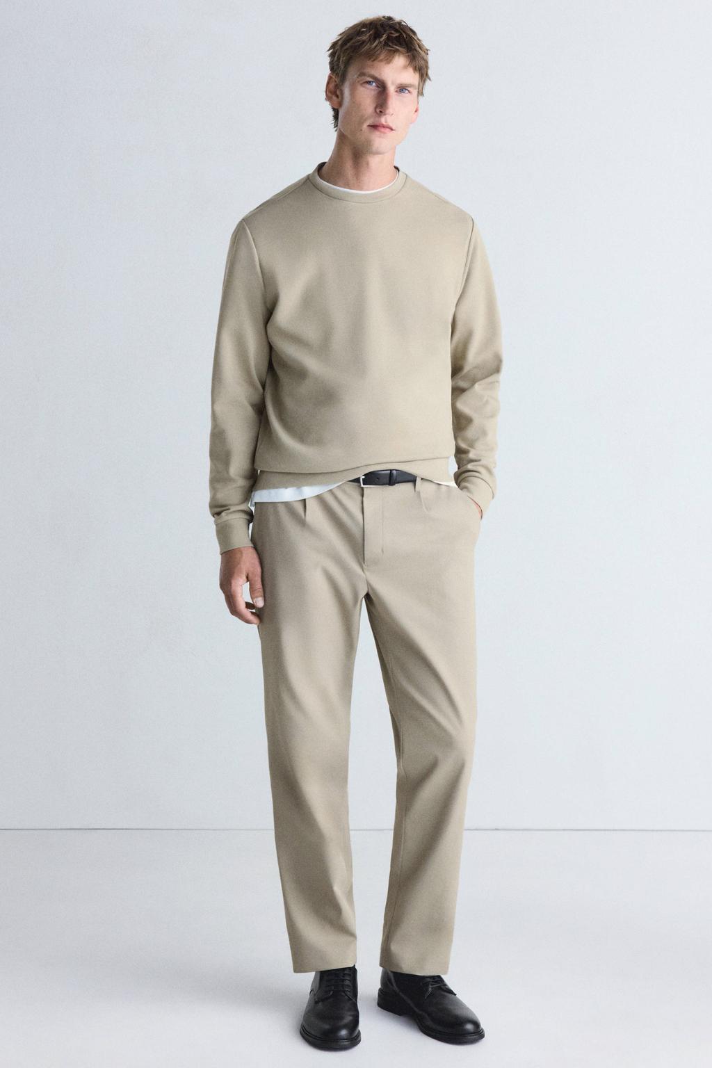 Mango Man regular fit sweater - beige