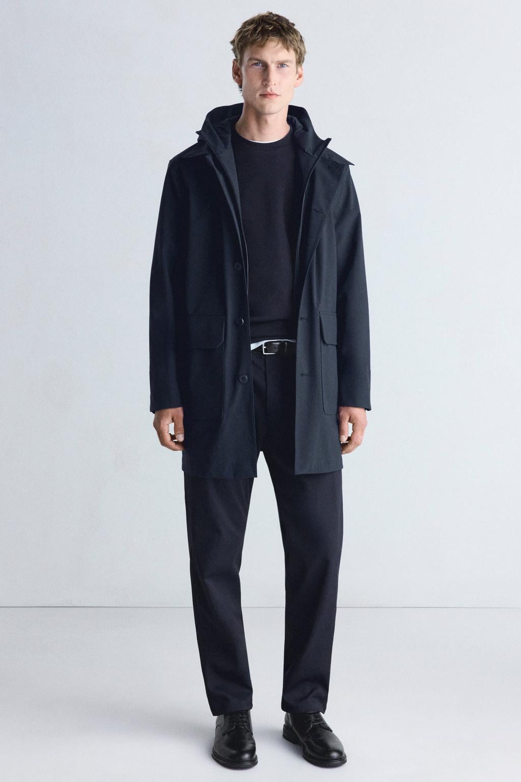 Mango Man parka - donkerblauw