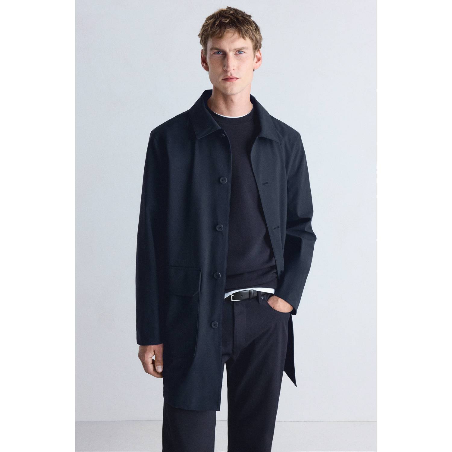 Mango Man parka donkerblauw