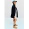 Mango Kids manteljas - donkerblauw