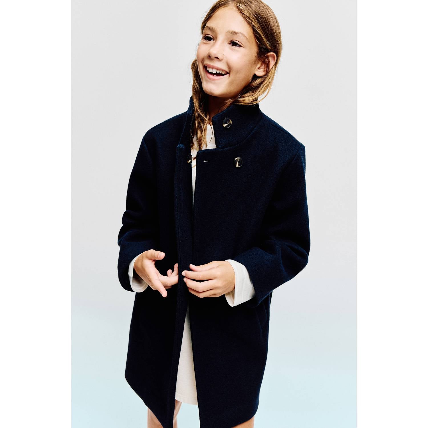 Mango Kids manteljas donkerblauw