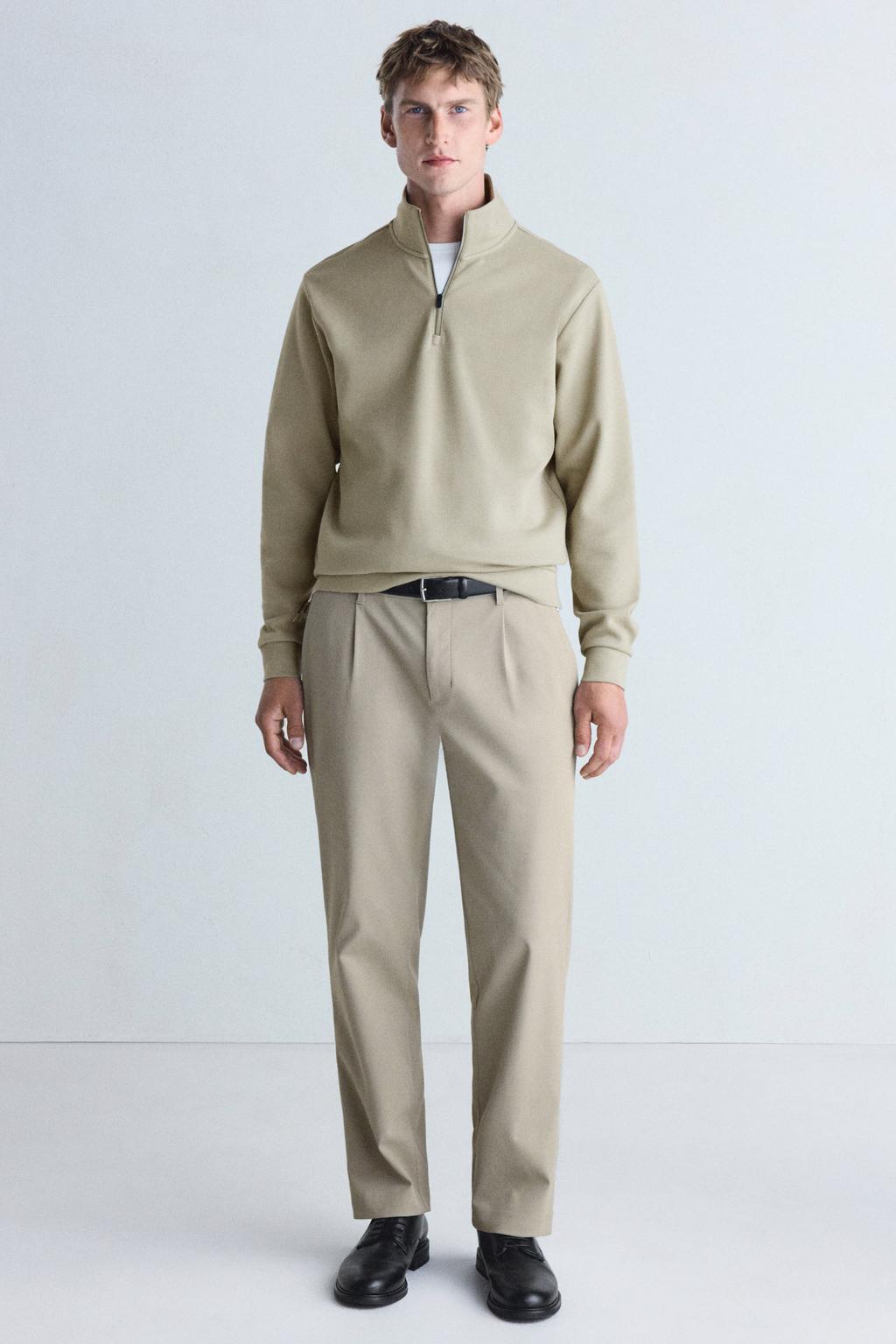 Mango Man regular fit sweater - beige
