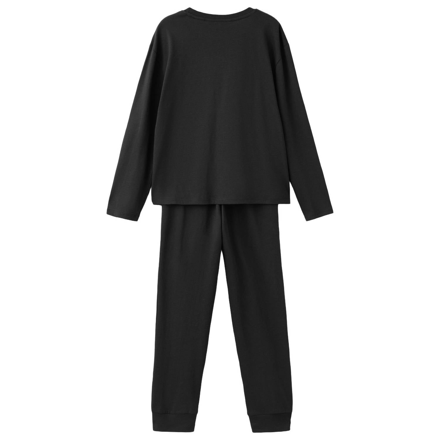 Mango Kids pyjama met print zwart wit