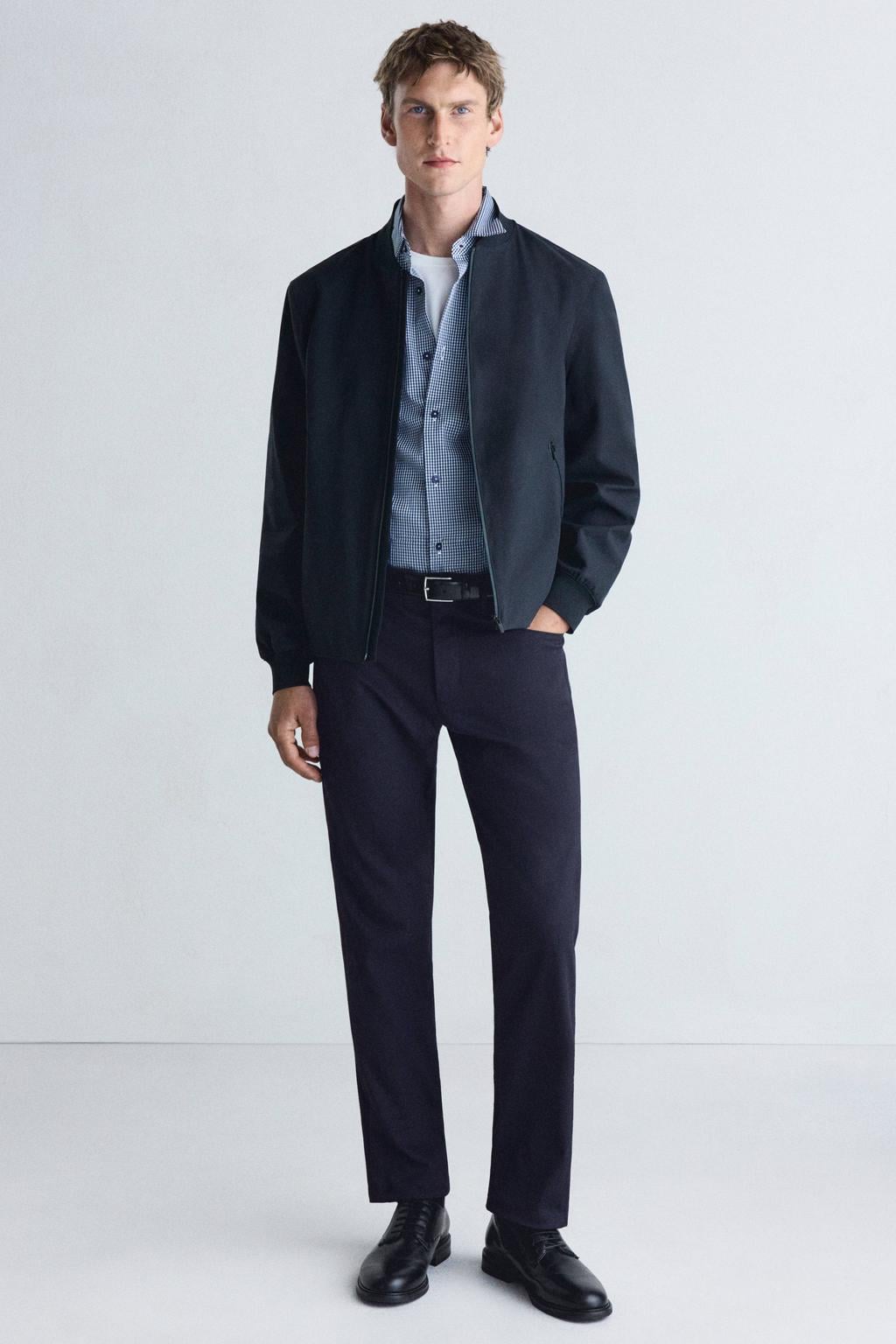 Mango Man bomberjack - donkerblauw