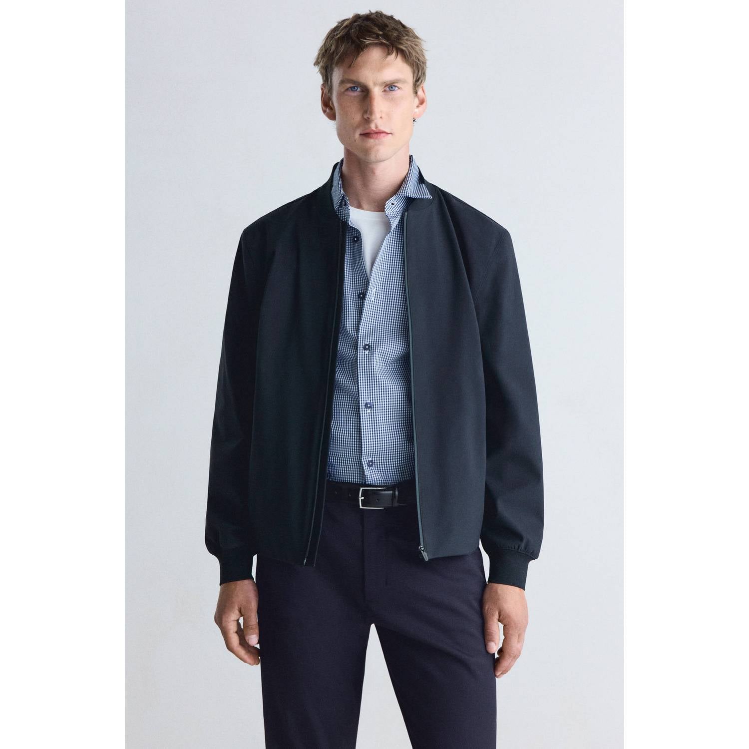 Mango Man bomberjack donkerblauw