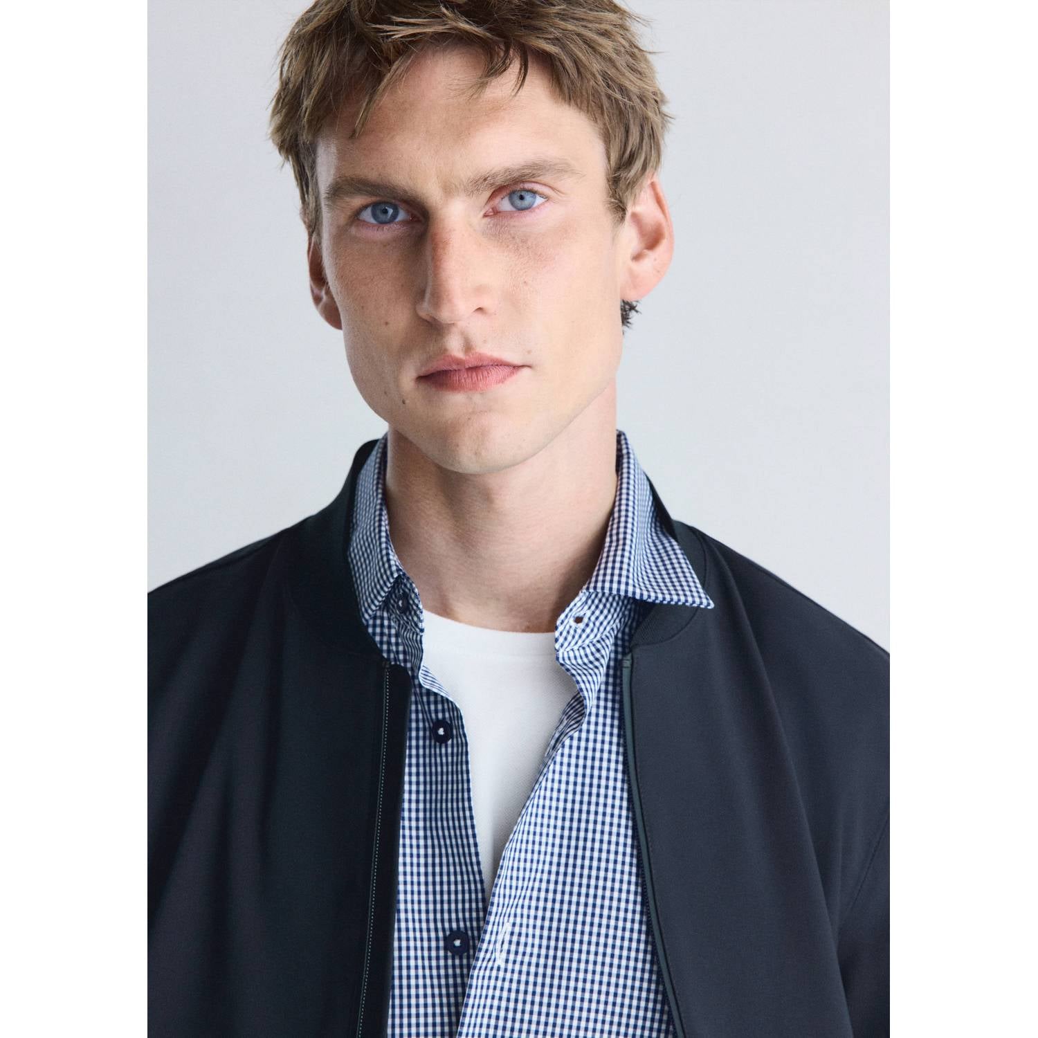 Mango Man bomberjack donkerblauw