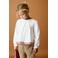 Mango Kids A-lijn blousetop met ruches - wit/rood