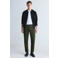 Mango Man gebreid vest met rafels - zwart