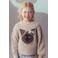 Mango Kids gebreide trui met print - lichtbruin