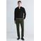 Mango Man slim fit gebreide trui - zwart
