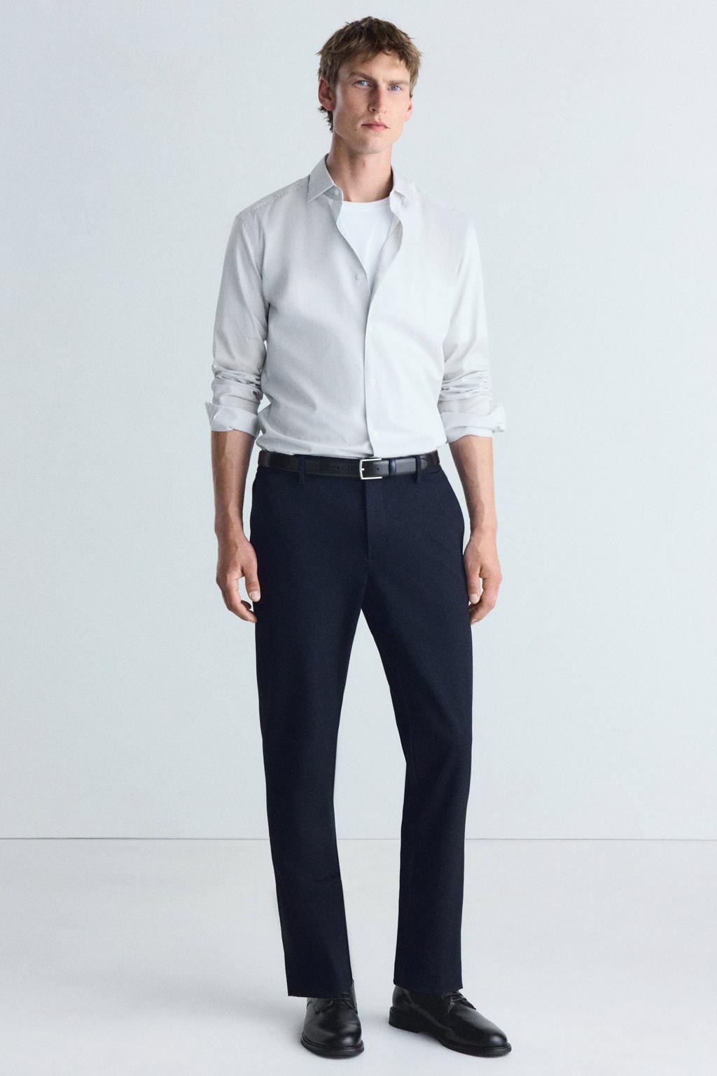 Mango Man slim fit overhemd - wit