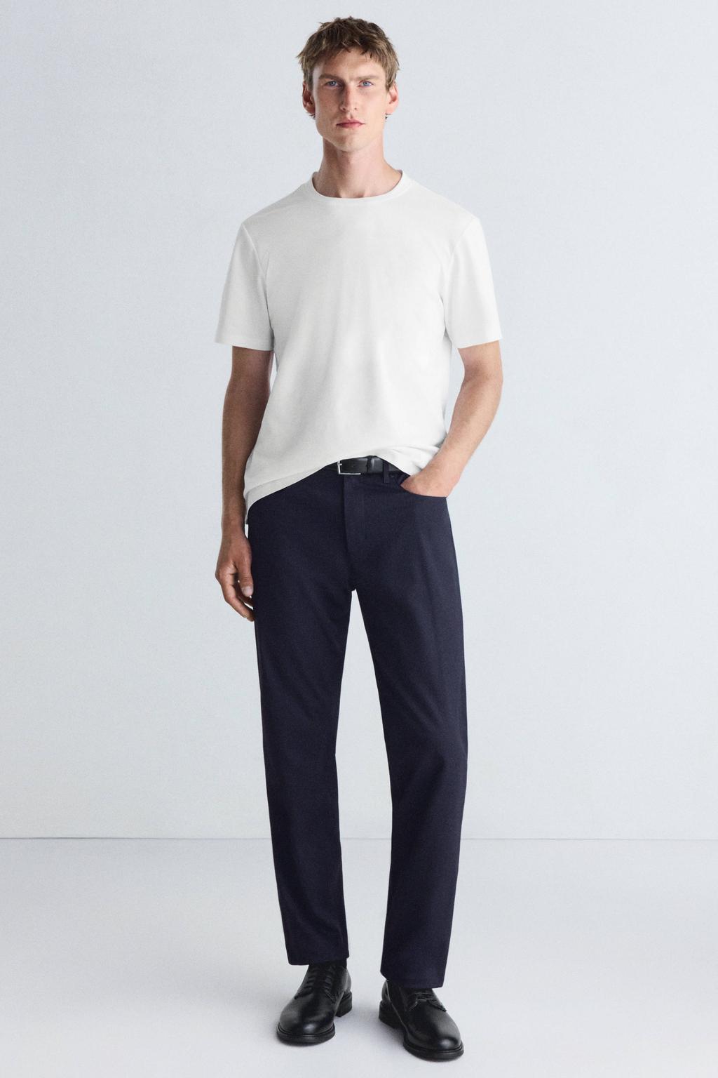 Mango Man regular fit T-shirt - naturel wit
