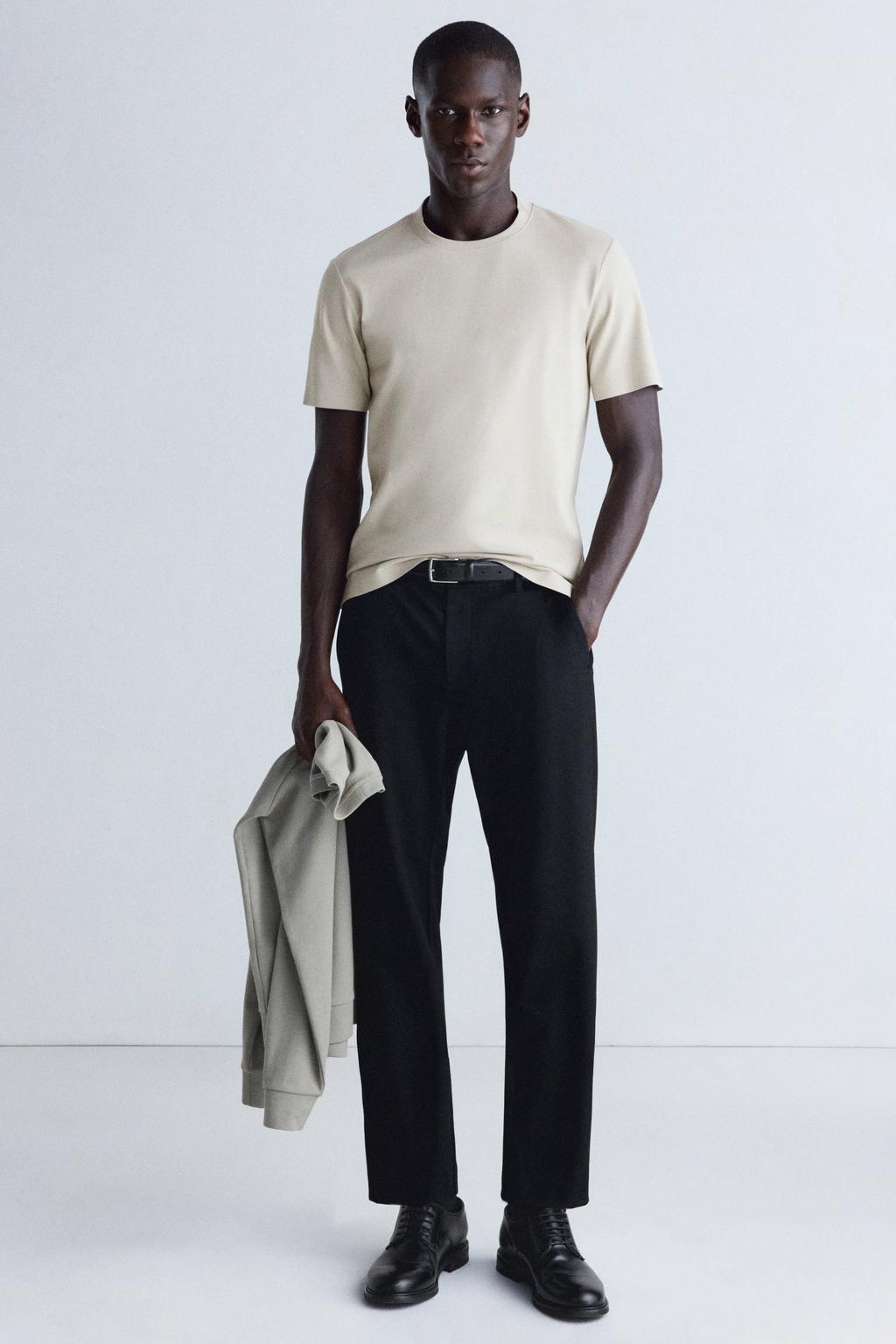 Mango Man regular fit T-shirt - beige