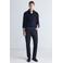 Mango Man regular fit gebreide trui - marine