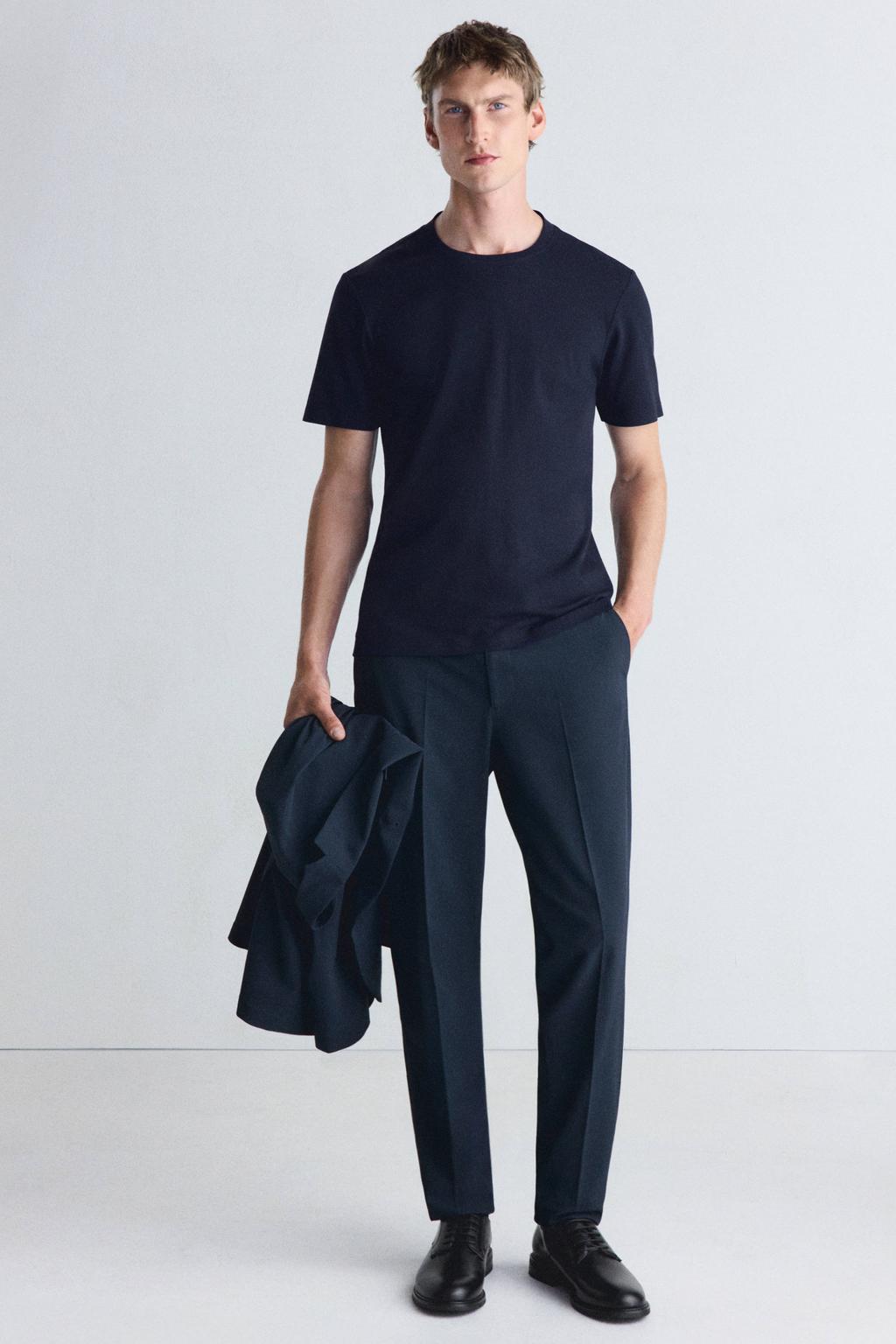 Mango Man regular fit T-shirt - marine
