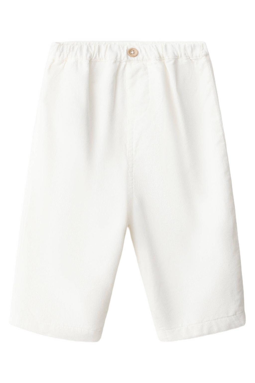 Mango Kids corduroy babybroek - wit
