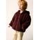 Mango Kids teddy jas - donkerrood