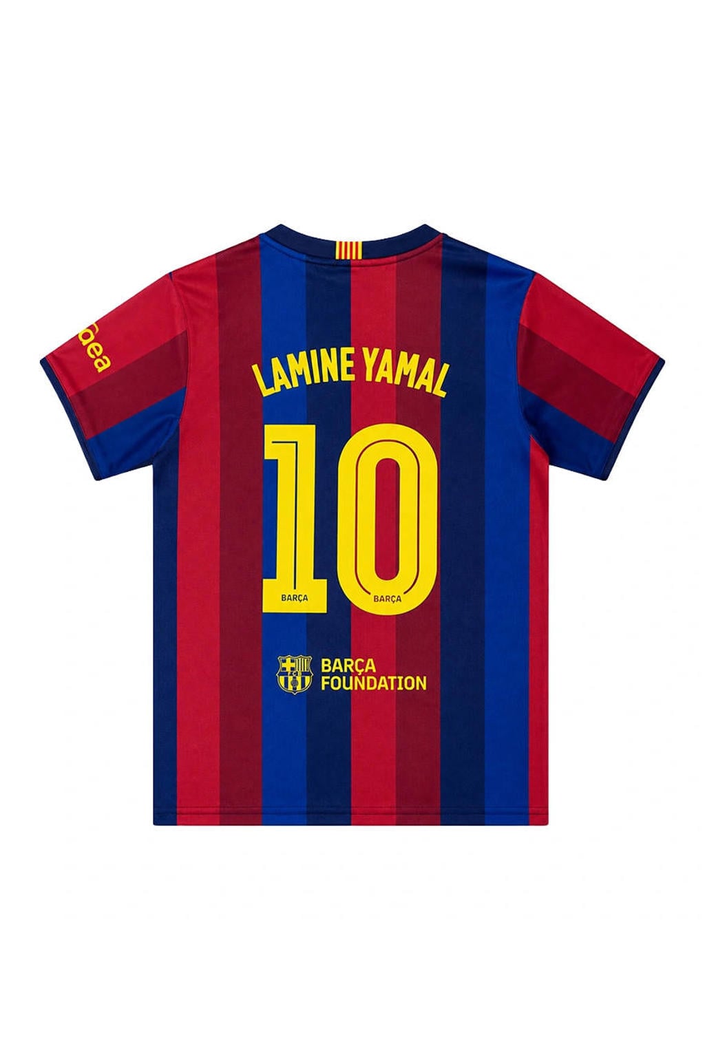 Official Fanwear FC Barcelona Lamine Yamal Thuis Shirt 26/27 Blauw/Rood