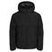 JACK & JONES ESSENTIALS quilted pufferjas - zwart