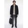 JACK & JONES ESSENTIALS wintermantel met wol - zwart