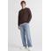 JACK & JONES ESSENTIALS regular fit gebreide trui met wol - donkerbruin