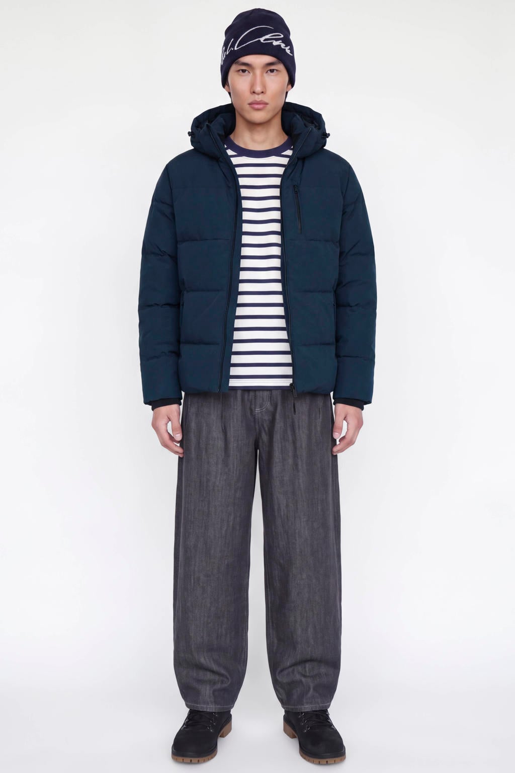 JACK & JONES ESSENTIALS pufferjas - donkerblauw