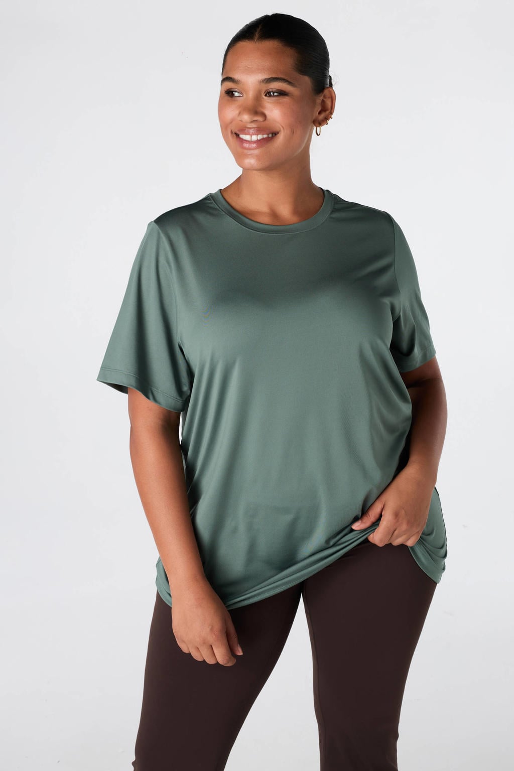 Groene dames MS Mode van polyester met effen