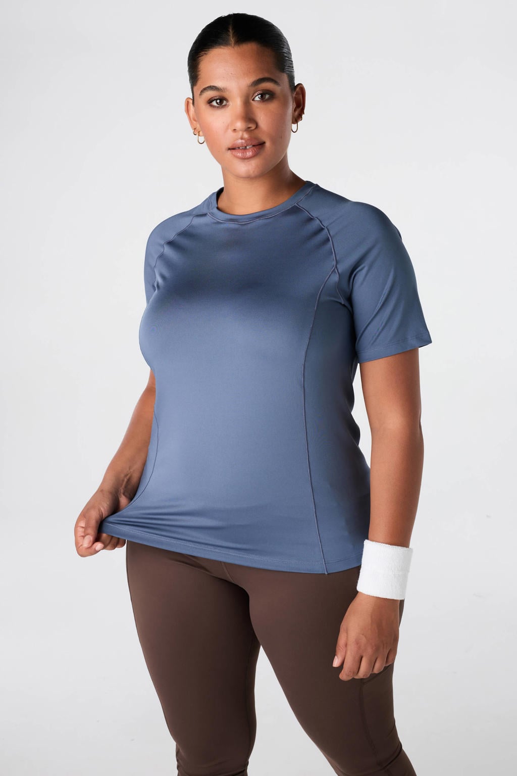 Blauwe dames MS Mode van polyester met effen