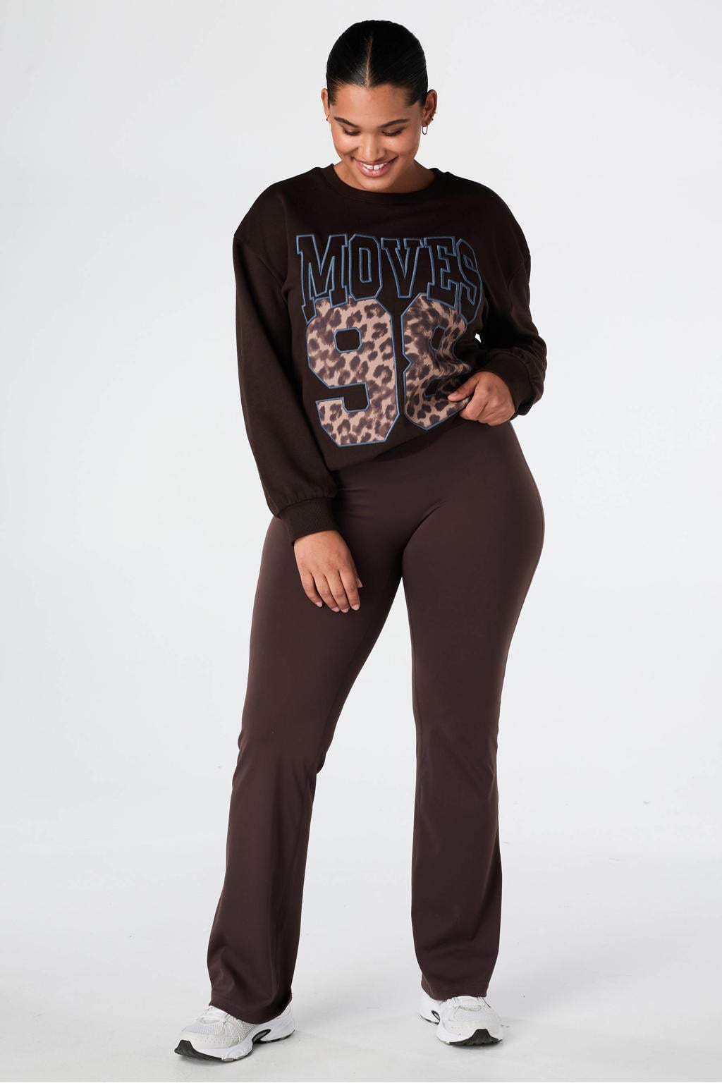 Donkerblauwe dames MS Mode van polyester met printopdruk