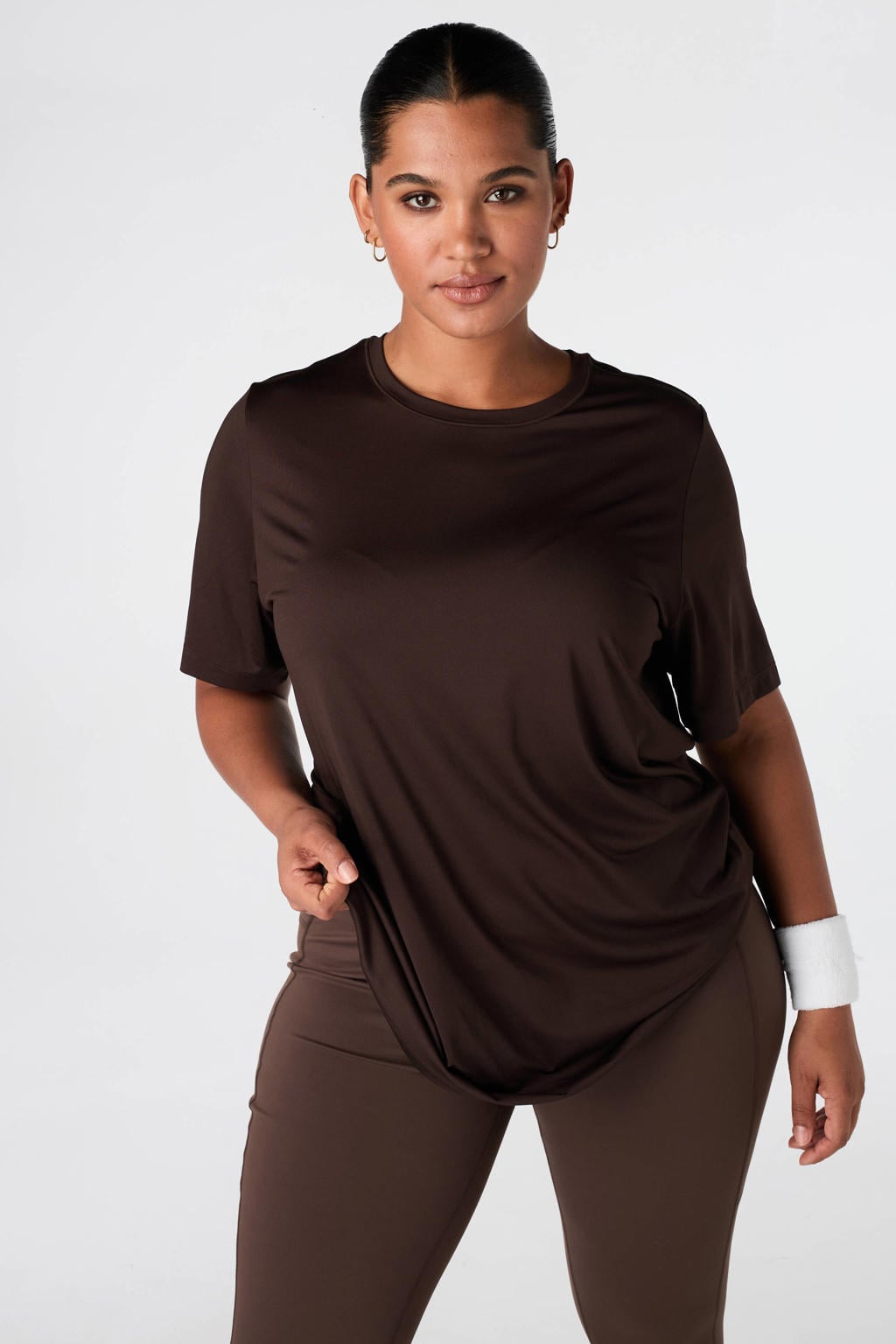 Donkerblauwe dames MS Mode van polyester met effen
