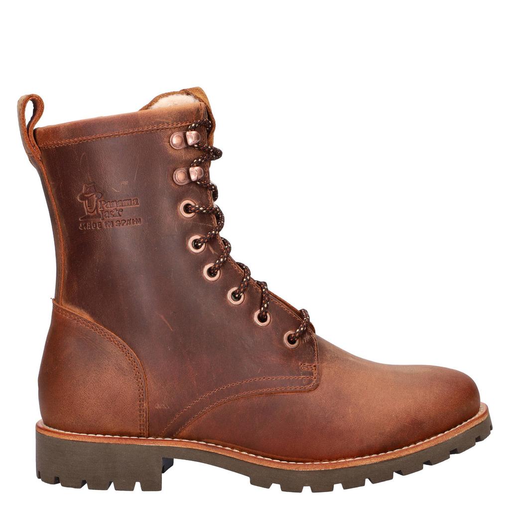 Panama Jack Ibi B2 suède veterboots met profielzool - cognac